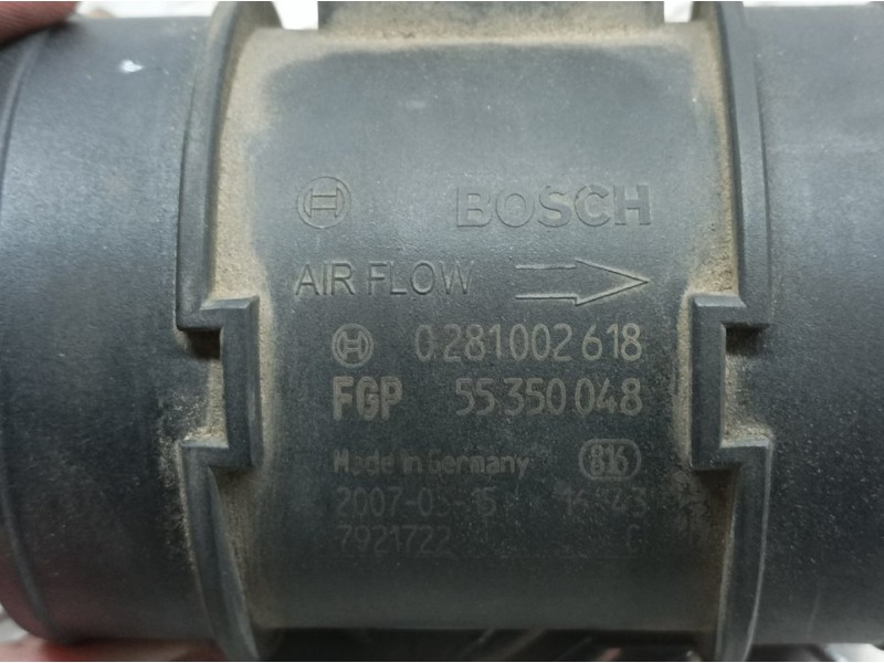 Recambio de caudalimetro para opel antara cosmo 4x4 referencia OEM IAM 55350048 0281002618 BOSCH