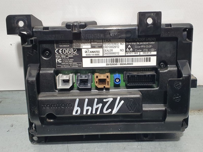 Recambio de sistema navegacion gps para renault captur intens referencia OEM IAM 259153934R 0355149666 ANATEL