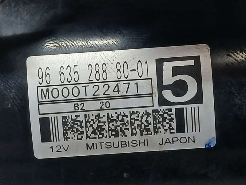 Recambio de motor arranque para peugeot 208 active referencia OEM IAM 9663528880 M000T22471 MITSUBISHI