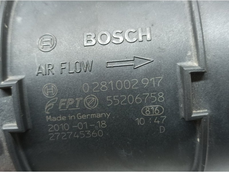 Recambio de caudalimetro para alfa romeo mito (145) distinctive referencia OEM IAM 55206758 0281002917 BOSCH