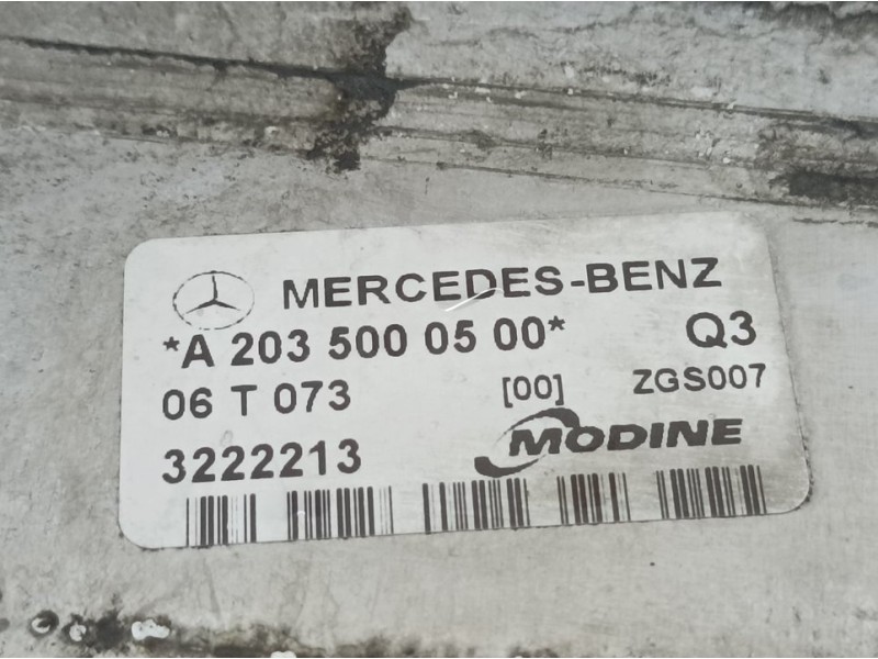 Recambio de intercooler para mercedes-benz clase clk (w209) coupe 220 cdi (209.308) referencia OEM IAM 3222213  MODINE