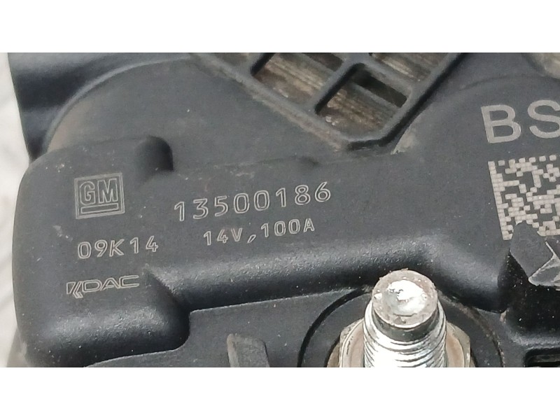 Recambio de alternador para opel astra j (p10) 1.7 cdti (68) referencia OEM IAM 13500186 DAC 