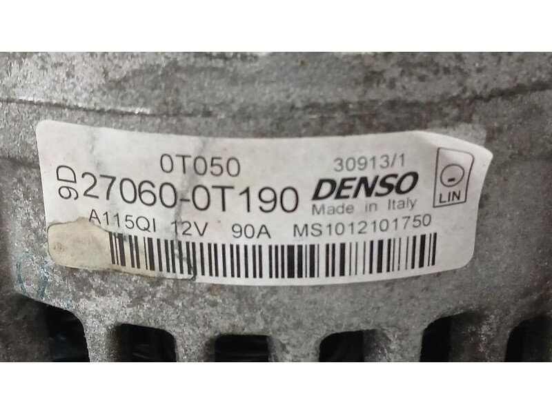 Recambio de alternador para toyota auris active referencia OEM IAM 270600T190 DENSO MS1012101750