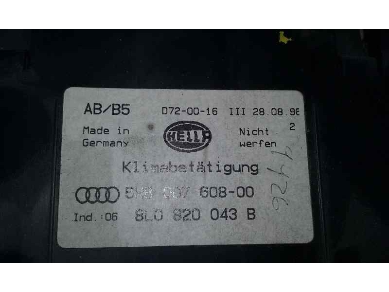 Recambio de mando climatizador para audi a3 (8l) 1.8 ambiente referencia OEM IAM 5HB00760800 8L0820043B HELLA
