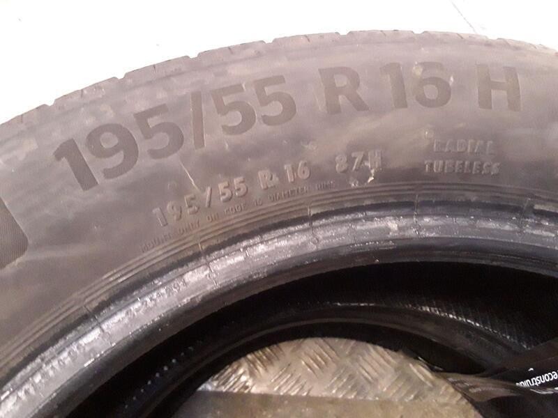 Recambio de neumatico pareja para neumaticos reutilizados - referencia OEM IAM 195551687H CONTINENTAL 195/55/16/87H