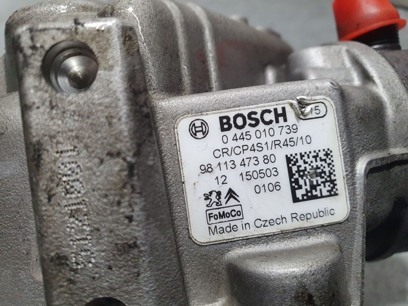 Recambio de bomba alta presion para peugeot 308 1.6 blue-hdi fap referencia OEM IAM 9811347380 0445010739 BOSCH