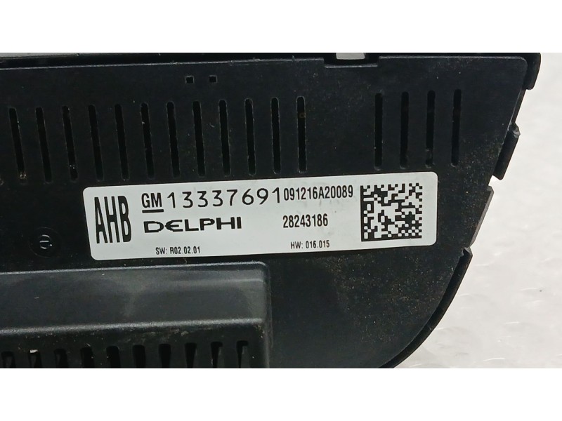 Recambio de mando calefaccion / aire acondicionado para opel astra j (p10) 1.7 cdti (68) referencia OEM IAM 13337691 DELPHI BOTO