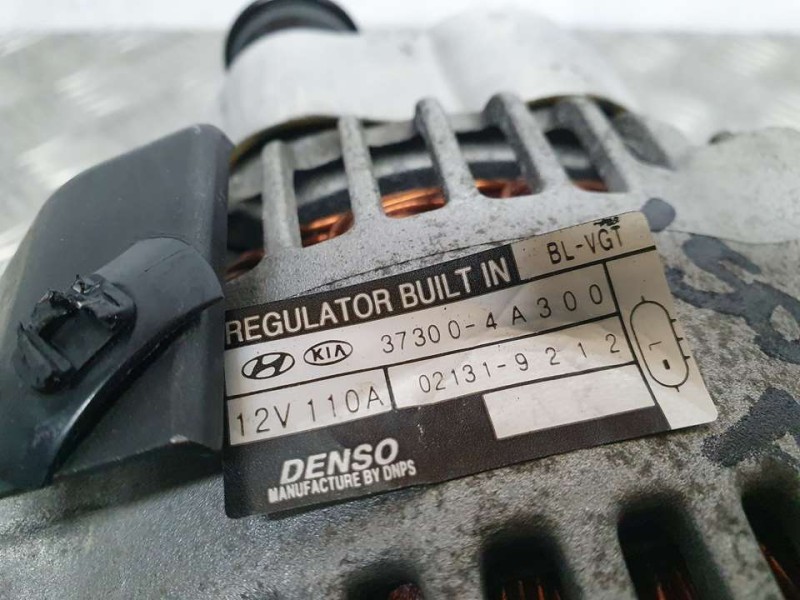 Recambio de alternador para kia sorento 2.5 crdi active referencia OEM IAM 373004A300 021319212 DENSO