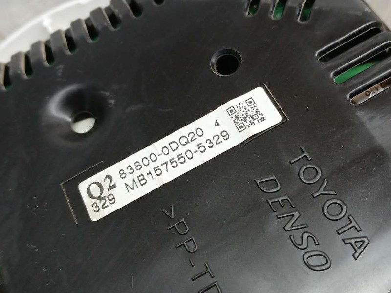 Recambio de cuadro instrumentos para toyota yaris active referencia OEM IAM 838000DQ20 1575505329 DENSO