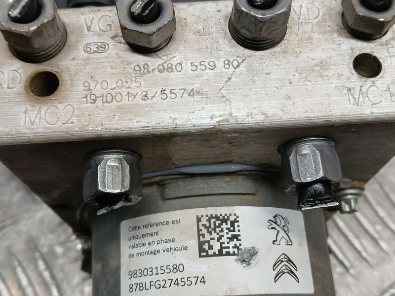 Recambio de abs para citroën berlingo live m referencia OEM IAM 9808055980 970025 BOSCH