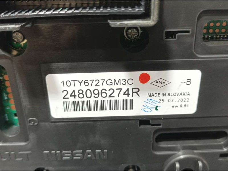 Recambio de cuadro instrumentos para dacia sandero confort referencia OEM IAM 248094533R  