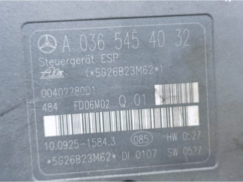 Recambio de abs para mercedes-benz clase clk (w209) coupe 220 cdi (209.308) referencia OEM IAM A0064310312 10020404984 ATE