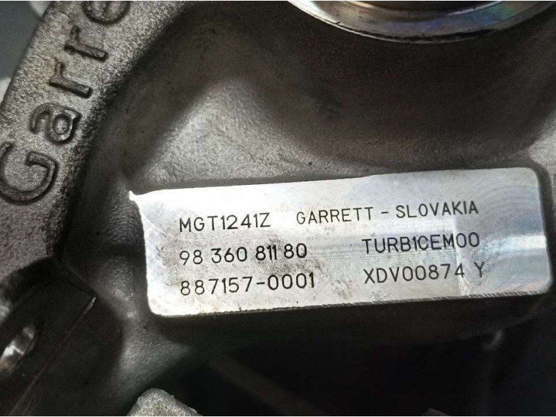 Recambio de turbocompresor para peugeot 2008 (p1) 1.2 12v e-thp / puretech referencia OEM IAM 9836081180 8871570001 GARRETT