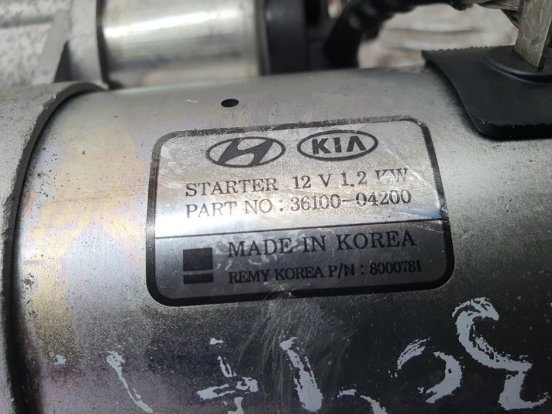Recambio de motor arranque para hyundai kona pure referencia OEM IAM 3610004200 8000781 