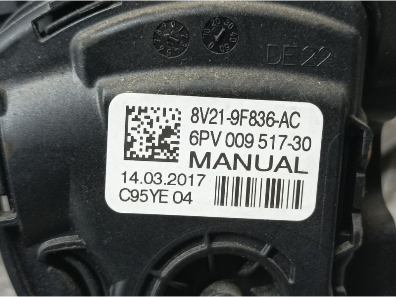 Recambio de potenciometro pedal para ford fiesta (ccn) trend referencia OEM IAM 8V219F836AC 6PV00951730 