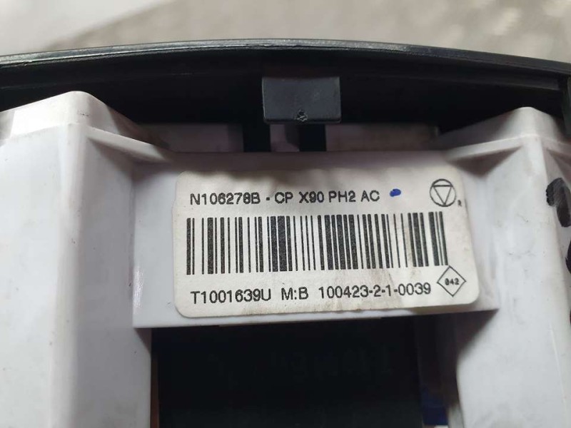 Recambio de mando calefaccion / aire acondicionado para dacia sandero básico referencia OEM IAM T1001639U N106278B 