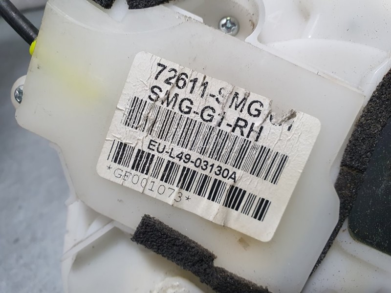 Recambio de cerradura puerta trasera derecha para honda civic berlina 5 (fk) 1.4 comfort referencia OEM IAM 72611SMG  2 PINES