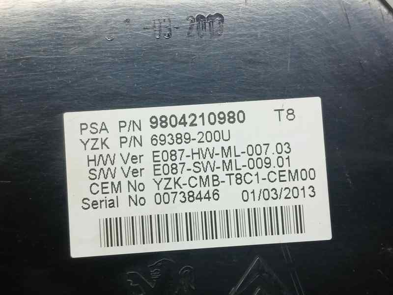 Recambio de cuadro instrumentos para peugeot 3008 style referencia OEM IAM 9804210980 69389200U 
