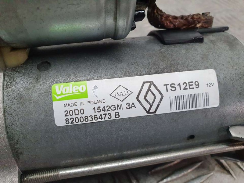 Recambio de motor arranque para dacia sandero básico referencia OEM IAM 8200836473B TS12E9 VALEO