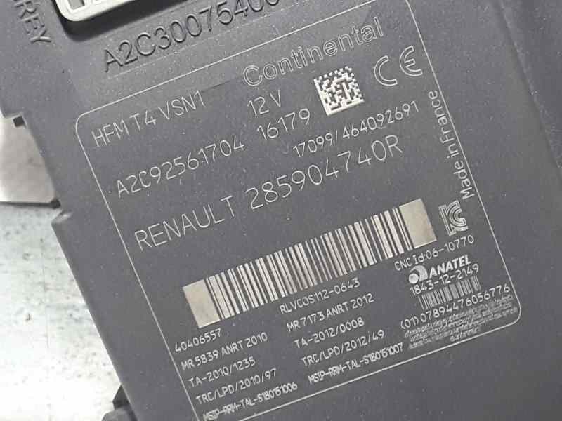Recambio de clausor de tarjeta para renault captur zen referencia OEM IAM 285904740R A2C92561704 CONTINENTAL