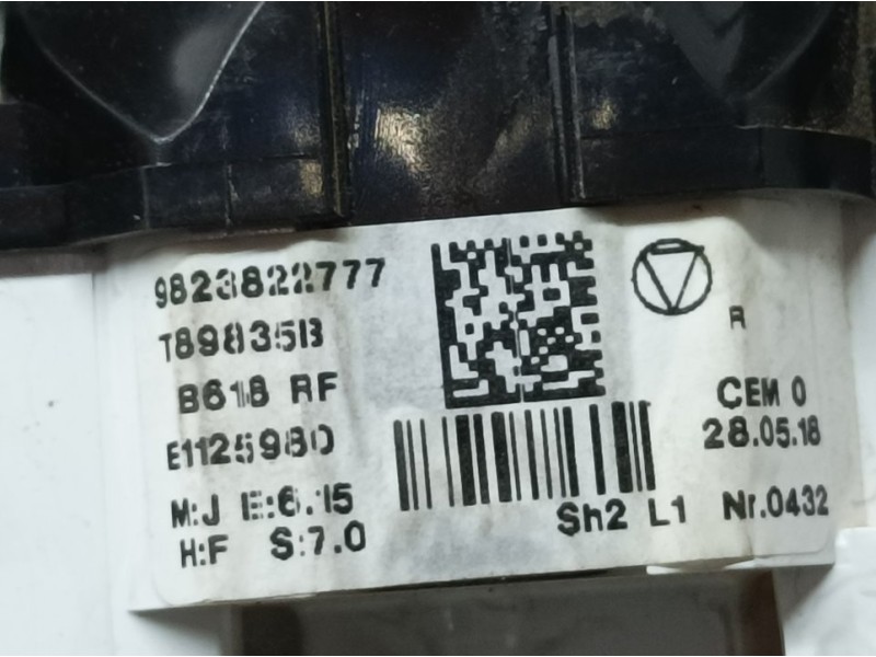 Recambio de mando calefaccion / aire acondicionado para citroën c3 feel referencia OEM IAM 9823822777  