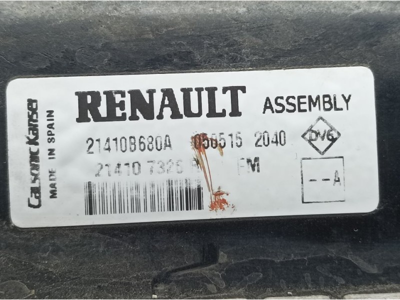 Recambio de radiador agua para renault captur life referencia OEM IAM 21410B680A 214107326R CALSONIC KANSEI