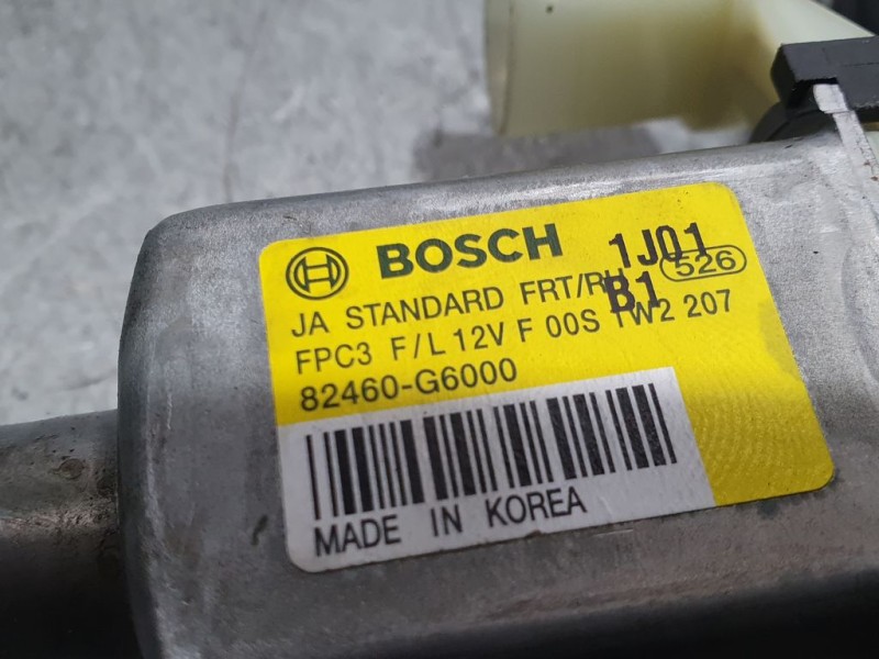 Recambio de elevalunas delantero derecho para kia picanto (ja) attract referencia OEM IAM 82460G6000 F00S1W2207 BOSCH ELECTRICO