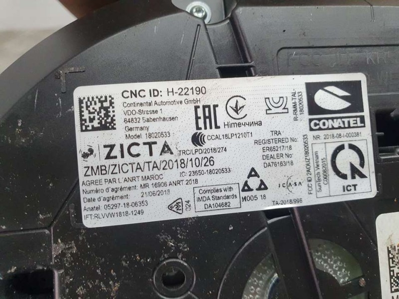 Recambio de cuadro instrumentos para skoda octavia combi (5e5) active referencia OEM IAM 5E0920752F A2C1635680001 CONTINENTAL