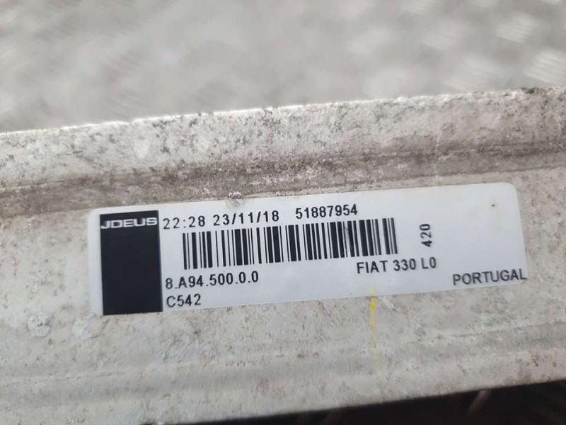 Recambio de intercooler para fiat tipo ii (357) berlina easy referencia OEM IAM 51887954 JDEUS 