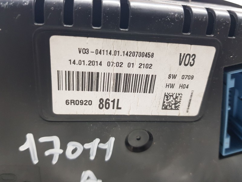 Recambio de cuadro instrumentos para volkswagen polo v (6r1, 6c1) 1.2 tdi referencia OEM IAM 6R0920861L  