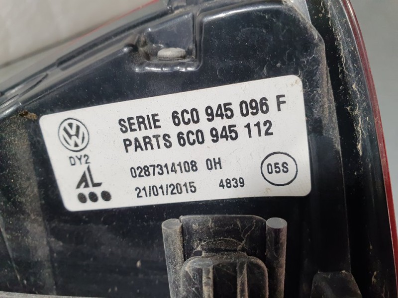 Recambio de piloto trasero derecho para volkswagen polo (6c1) comfortline bluemotion referencia OEM IAM 6C0945096F 0287314108 