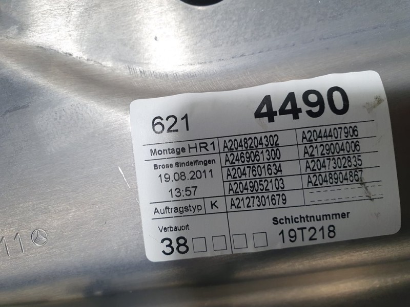 Recambio de elevalunas trasero derecho para mercedes-benz clase c (w204) lim. c 220 cdi blueefficiency (204.002) referencia OEM 