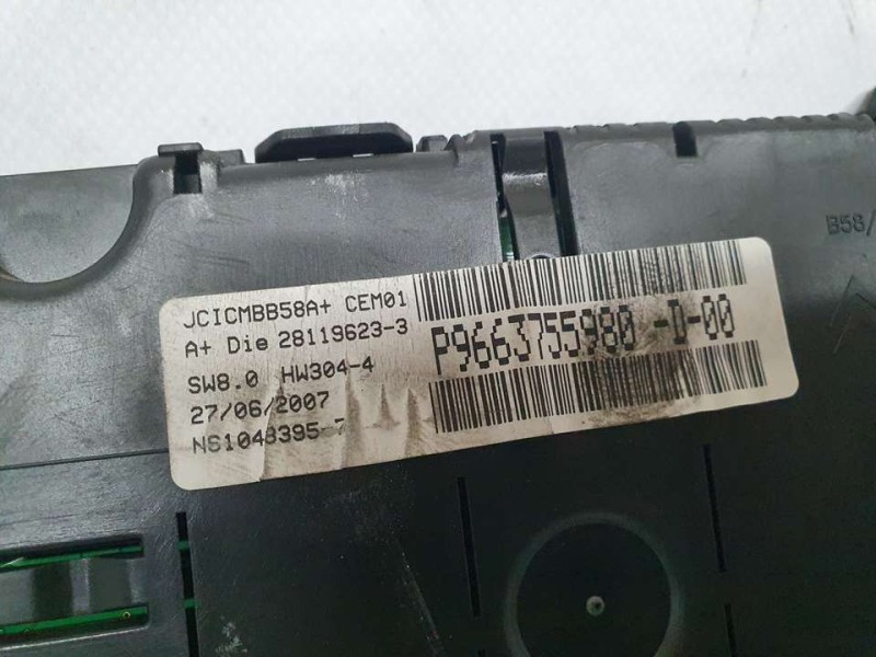 Recambio de cuadro instrumentos para citroën c4 picasso sx referencia OEM IAM 9663755980 NS10483957 