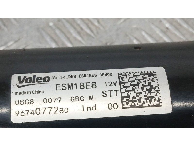Recambio de motor arranque para peugeot 2008 i (cu_) 1.2 thp 110 / puretech 110 referencia OEM IAM 9674077280 VALEO ESM18E8