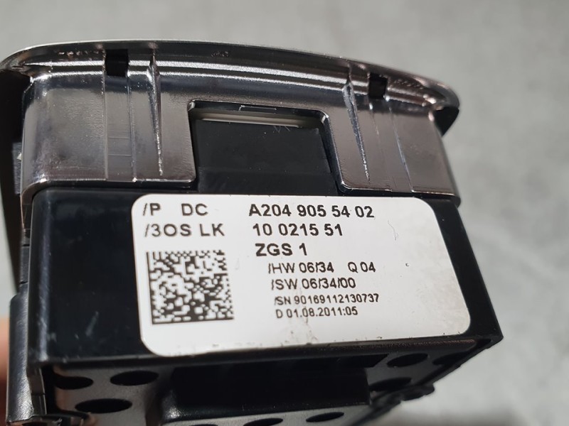 Recambio de mando elevalunas delantero izquierdo para mercedes-benz clase c (w204) lim. c 220 cdi blueefficiency (204.002) refer