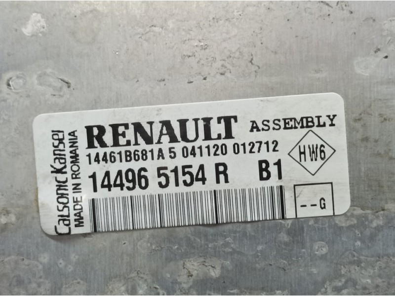 Recambio de intercooler para dacia duster ii access referencia OEM IAM 144965154R 14461B681A CALSONIK CANSEI