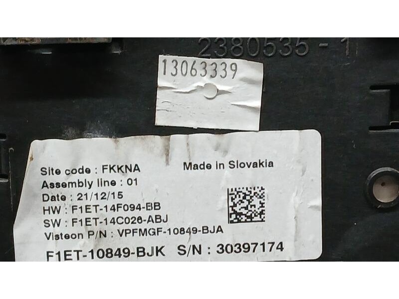 Recambio de cuadro instrumentos para ford focus lim. business referencia OEM IAM F1ET10849BJK  30397174