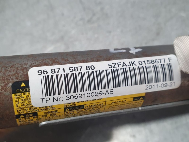 Recambio de airbag cortina delantero izquierdo para citroën c4 lim. exclusive referencia OEM IAM 9687158780 306910099AE 