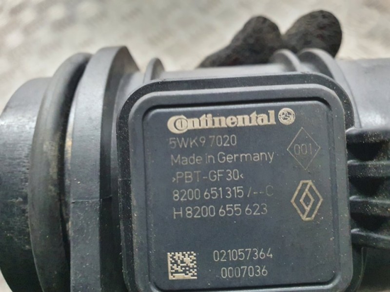 Recambio de caudalimetro para renault kangoo profesional referencia OEM IAM 8200651315 5WK97020 CONTINENTAL