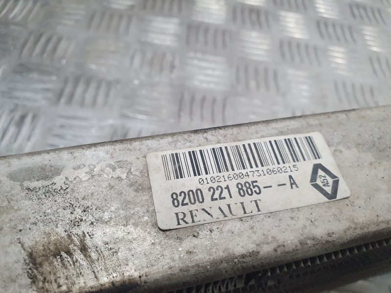 Recambio de intercooler para renault kangoo (f/kc0) alize referencia OEM IAM 8200221885A  