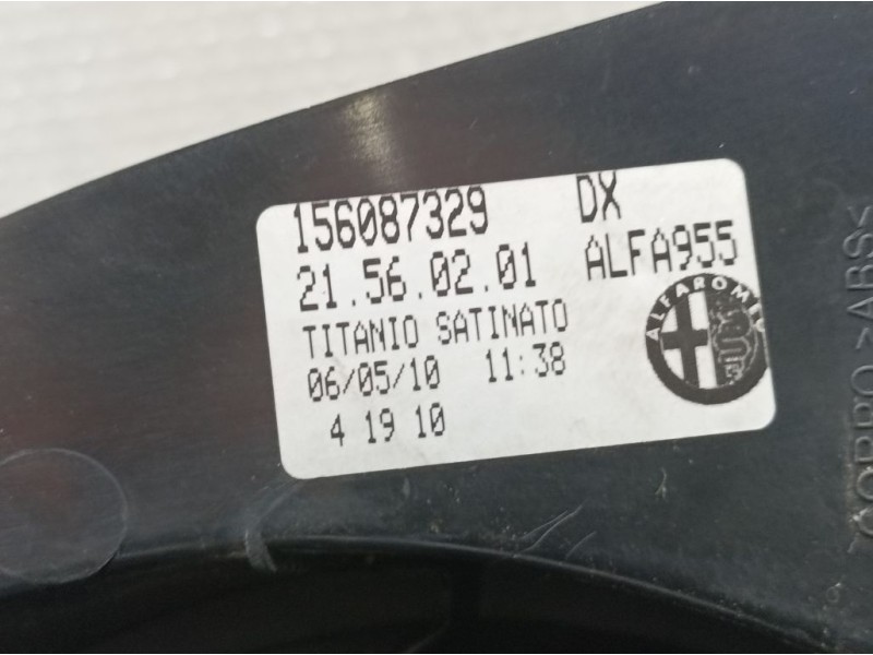 Recambio de piloto trasero derecho para alfa romeo mito (145) quadrifoglio verde referencia OEM IAM 156087329  