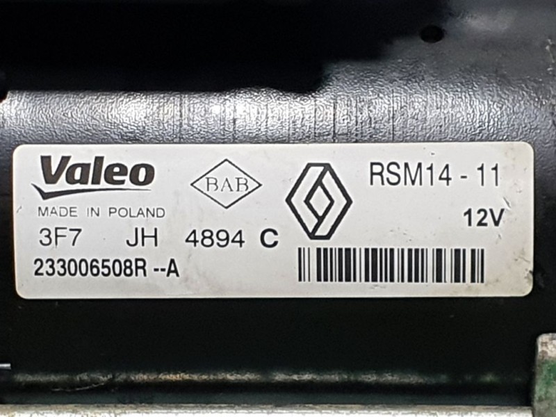 Recambio de motor arranque para renault kangoo profesional referencia OEM IAM 233006508R RSM1411 VALEO