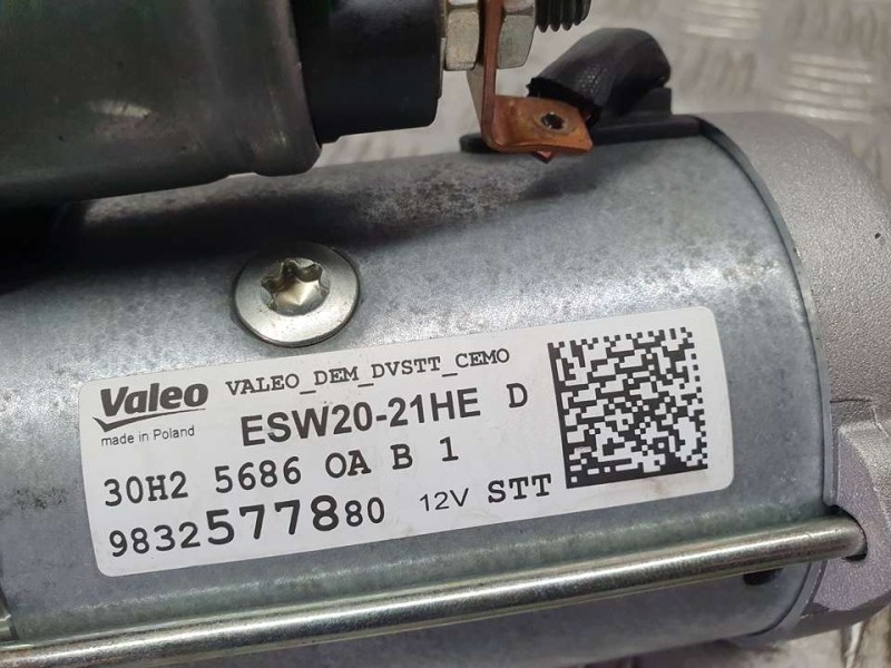 Recambio de motor arranque para peugeot partner kasten furgon referencia OEM IAM 9832577880 ESW2021HE VALEO