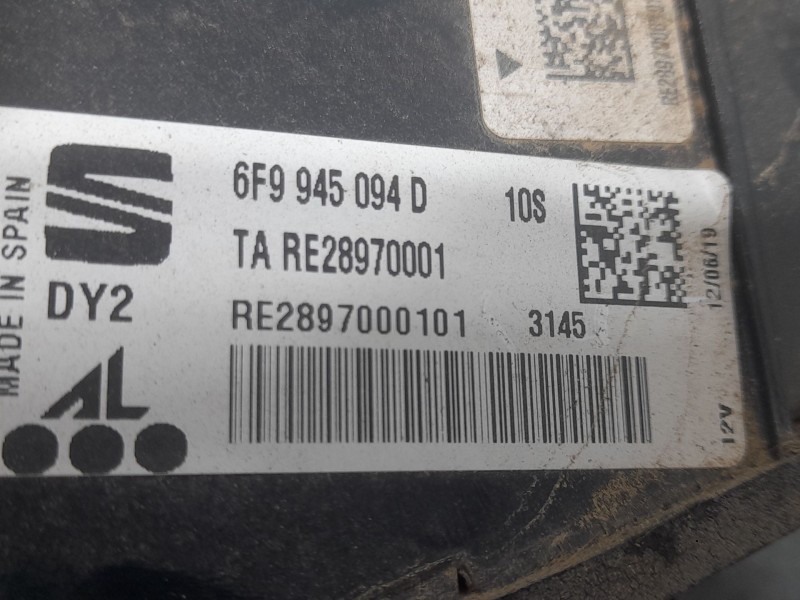 Recambio de piloto trasero derecho para seat arona style edition referencia OEM IAM 6F9945094D INTERIOR INTERIOR