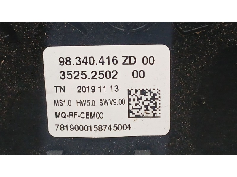 Recambio de mando calefaccion / aire acondicionado para peugeot partner furgoneta/monovolumen (k9) 1.5 bluehdi 100 referencia OE