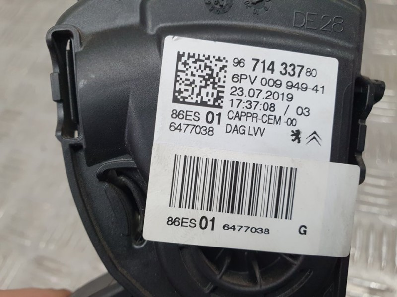 Recambio de potenciometro pedal para peugeot 2008 (--.2013) 1.5 blue hdi referencia OEM IAM 9671433780 6PV00994941 