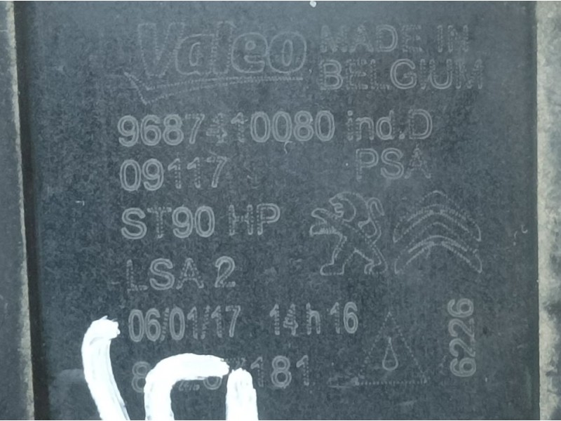 Recambio de faro antiniebla izquierdo para citroën c-elysée exclusive referencia OEM IAM 9687410080  VALEO