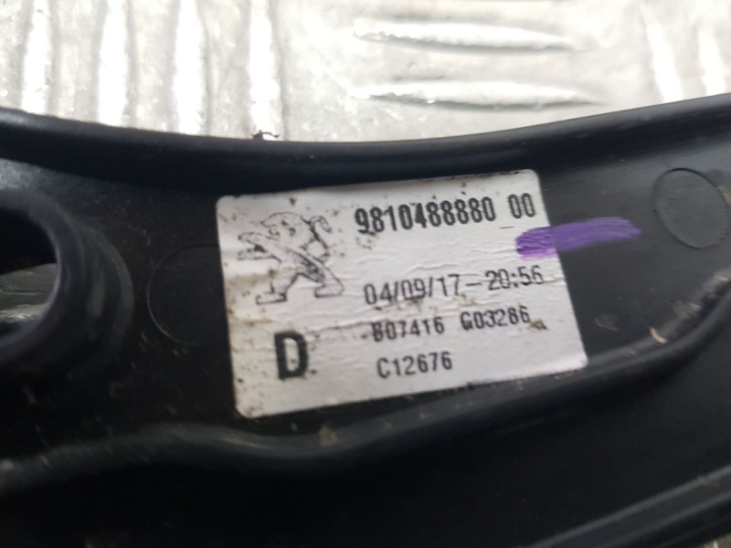 Recambio de elevalunas delantero derecho para peugeot 3008 ii suv (mc_, mr_, mj_, m4_) 1.2 thp/ puretech 130 (mrhnsm, mrhnsu, mr