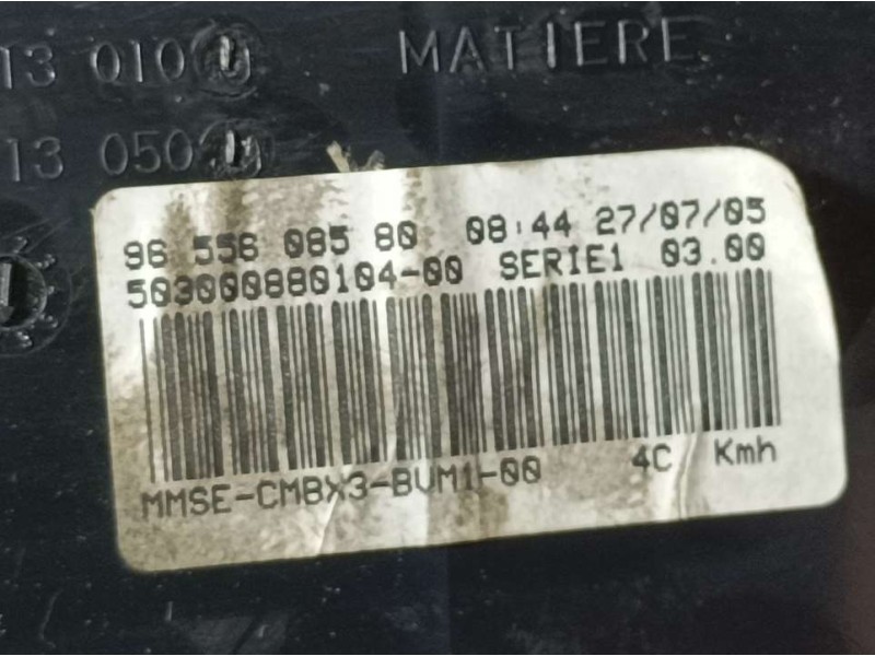 Recambio de cuadro instrumentos para citroën c5 berlina lx (e) referencia OEM IAM 9655608580 503000880104 