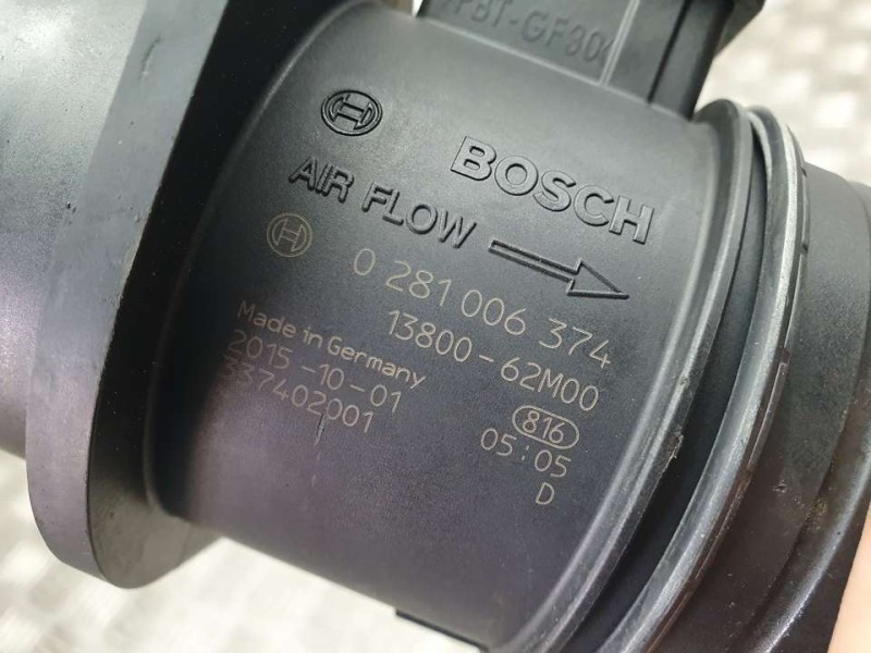 Recambio de caudalimetro para suzuki vitara 1.6 ddis comfort 4x4 referencia OEM IAM 1380062M00 0281006374 BOSCH